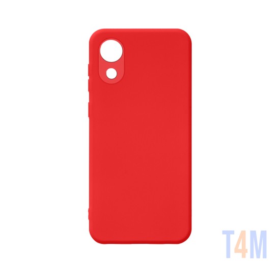 Capa de Silicone para Samsung Galaxy A03 Core Vermelho